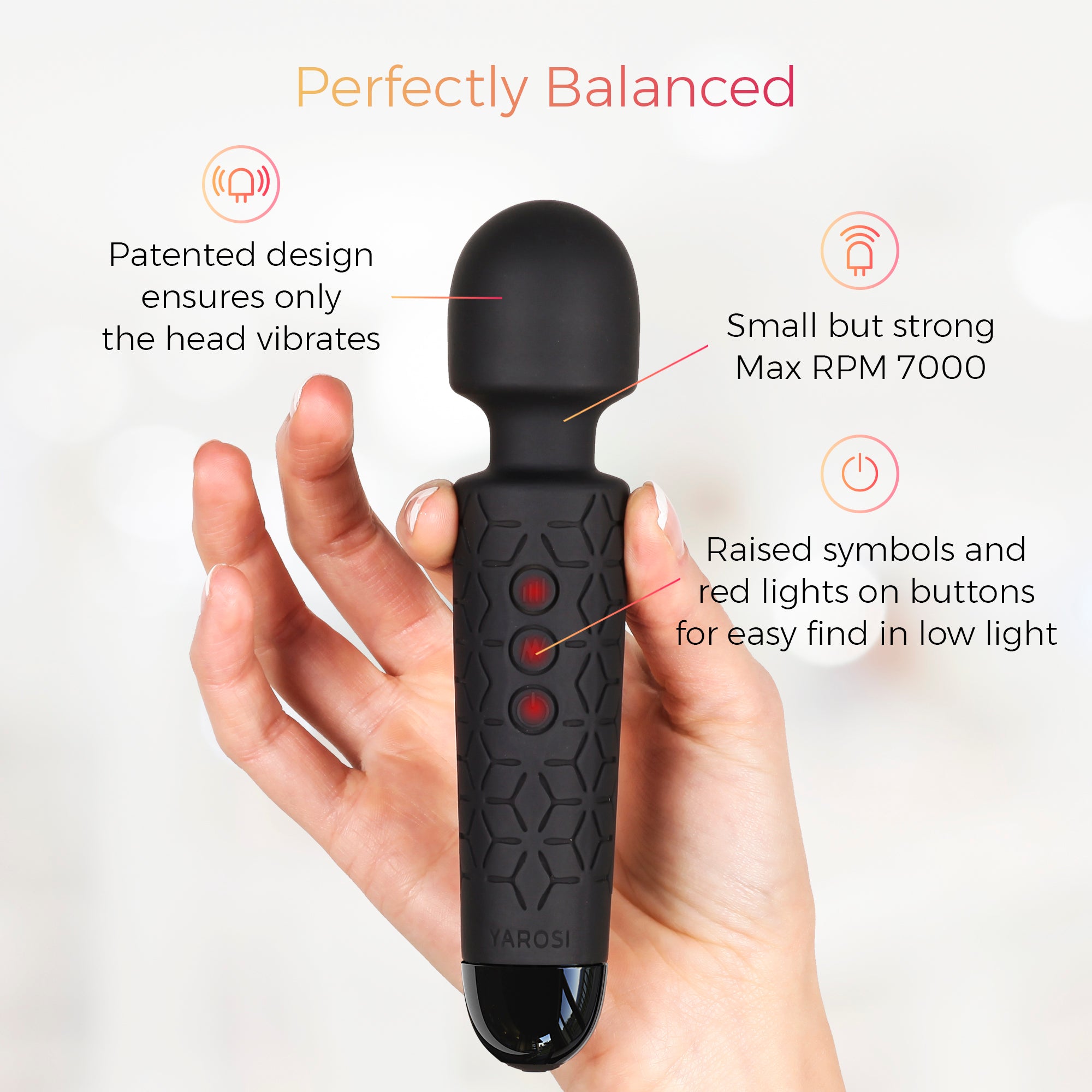 Yarosi Micro Massager Black Yarosi Us